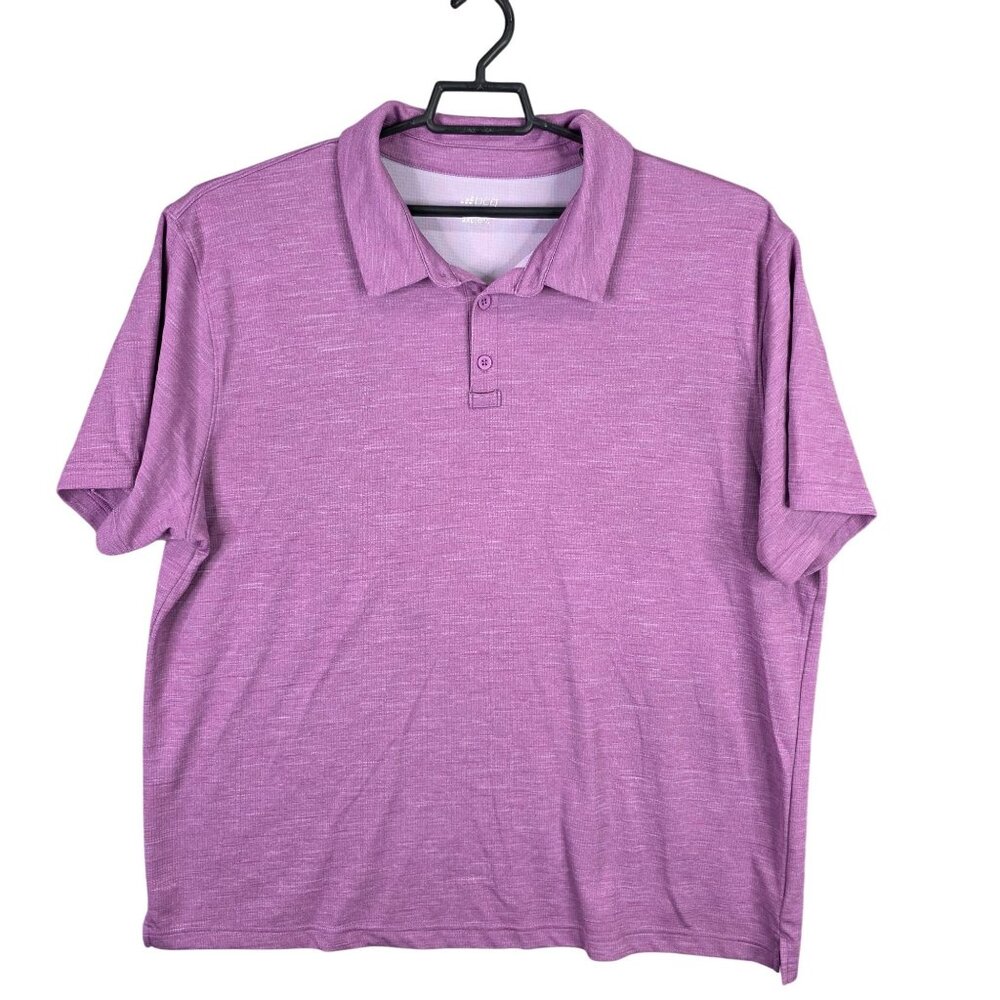 Mens BCG Golf Pink Polo Shirt Short Sleeve 100% Polyester Size 3XL